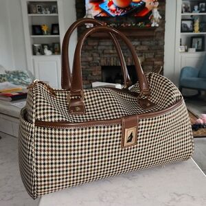 London Fog travel brown tote bag